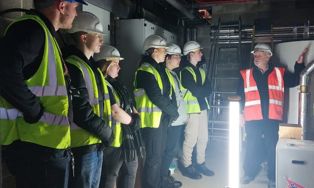 Students enjoy tour of new £4.5m teaching block