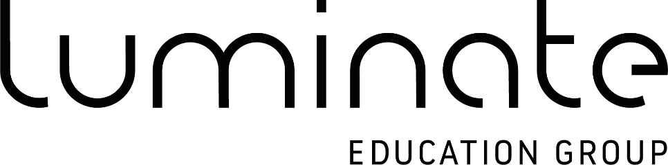 Luminate Education Group black logo