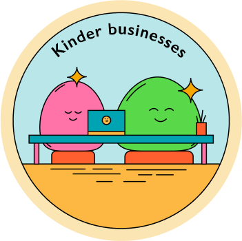 Kinder businesses graphic vector