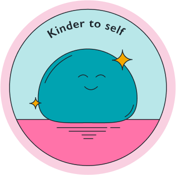 Kinder to self graphic vector