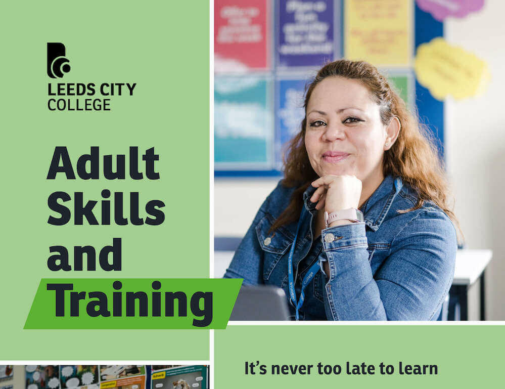 Leeds City College Adult Skills and Training prospectus cover