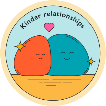 Kinder relationships graphic vector